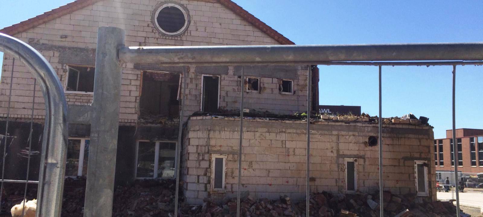 Abriss Gemeindehaus Kreuzkirche Mai 2019