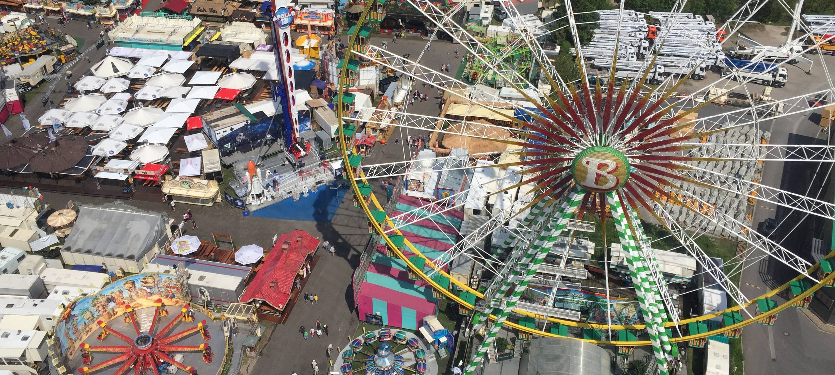 Cranger-Kirmes-Aufbau
