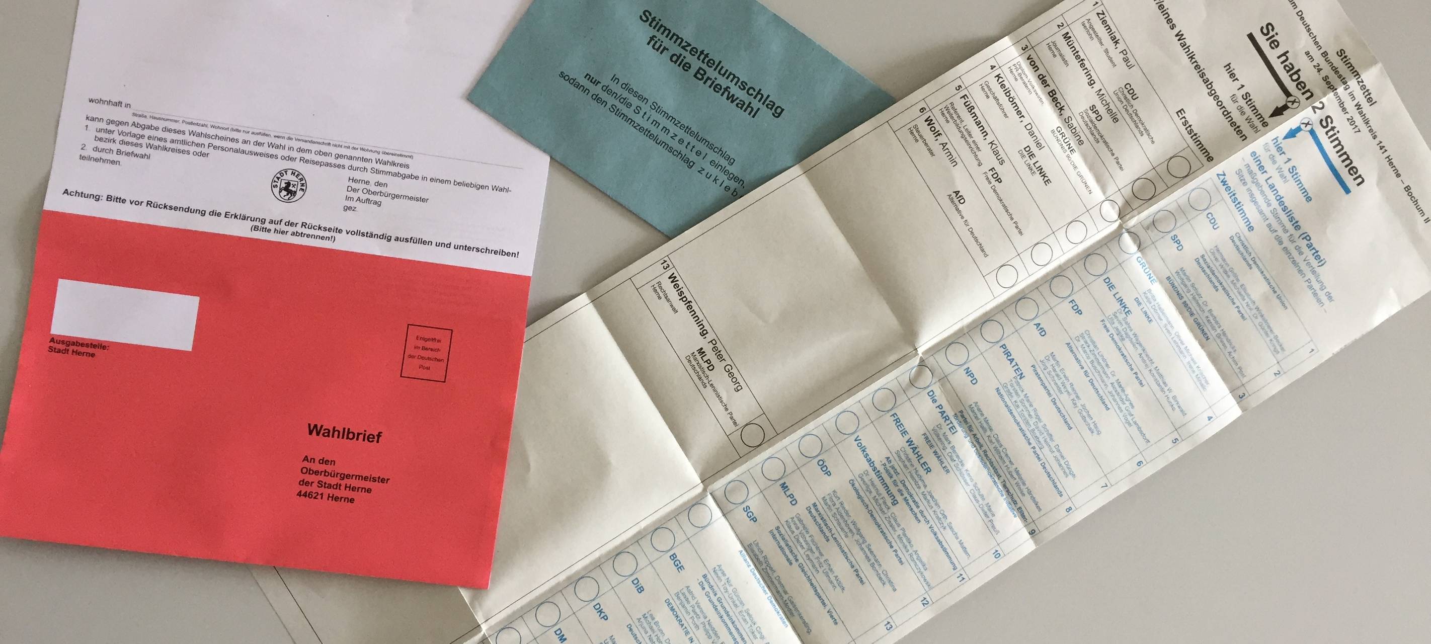 Briefwahl stark nachgefragt