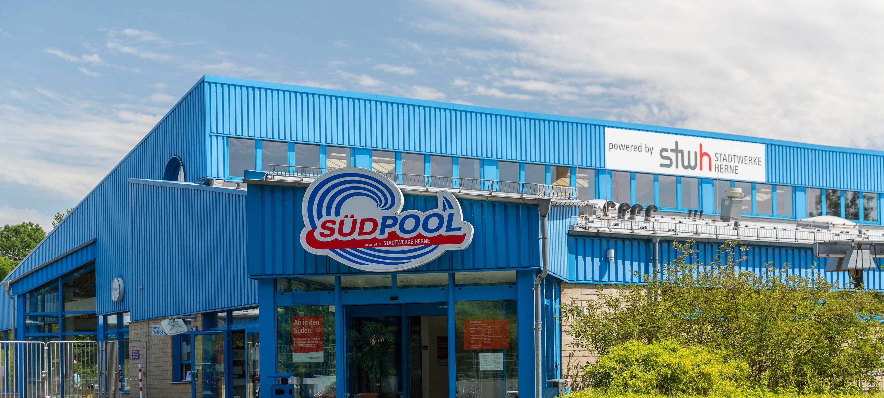 Südpool Herne, Außenansicht