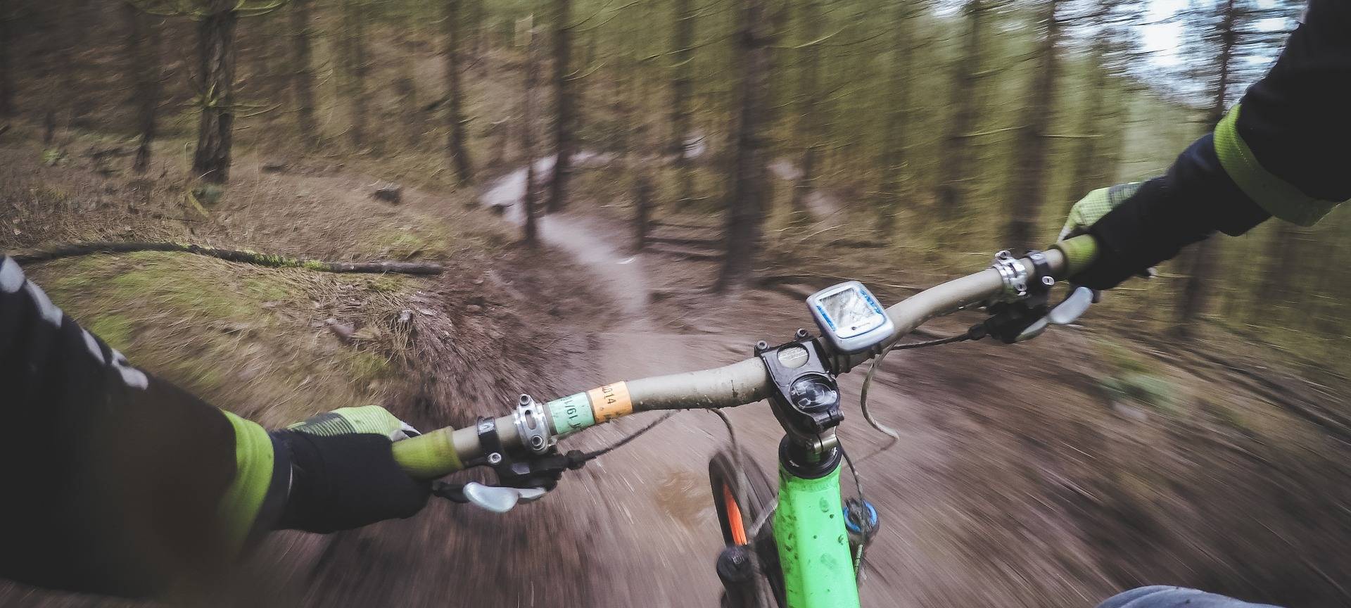 Illegale Mountainbike-Strecke
