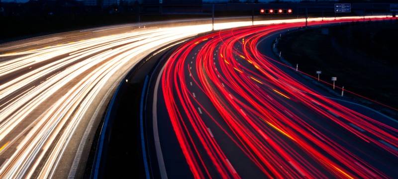 E-Scooter auf der A42