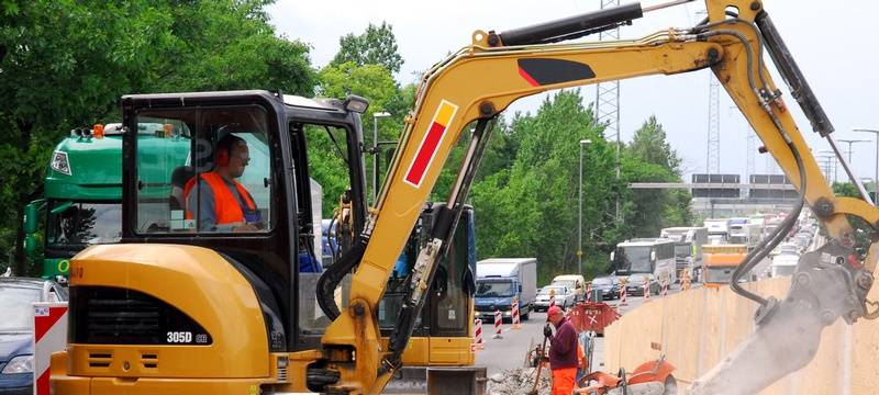Autobahnbaustelle