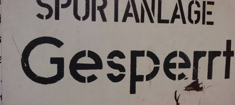 Sperrung Sportplätze