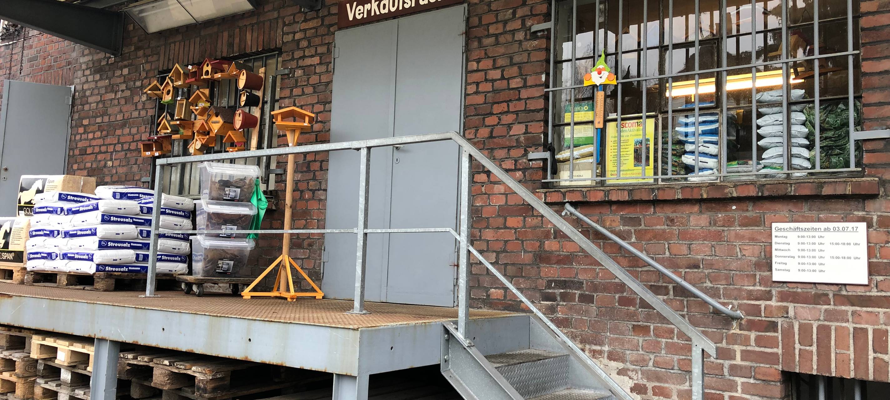 Der Eingang zu Schmitz Mühle am Eickeler Bruch.