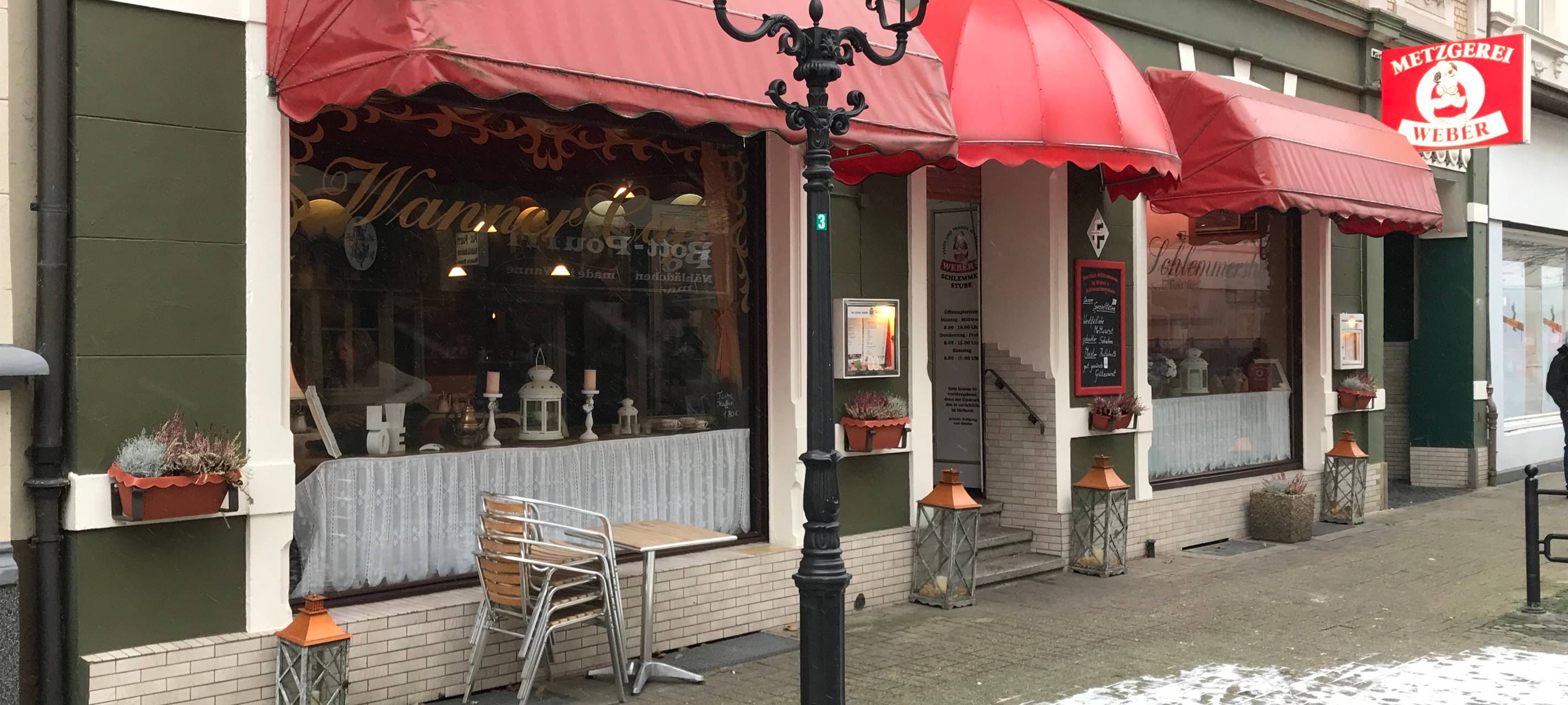 Die Café Metzgerei Weber in Wanne-Eickel.