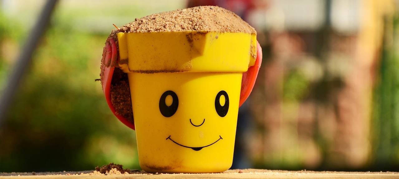 Eimer mit Sand