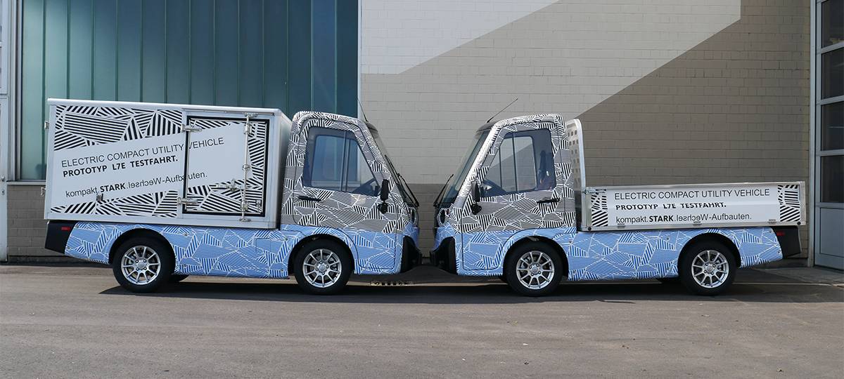 Die kleinen Elektrolaster der Firma Tropos Motors.