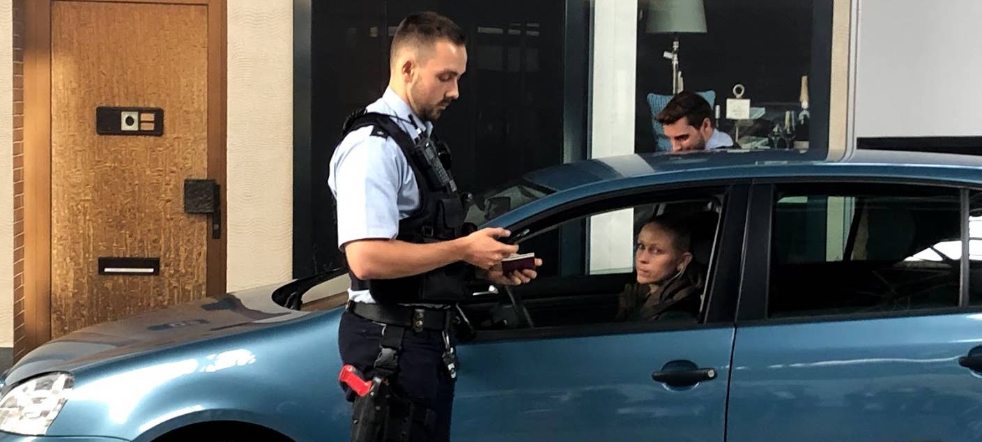 Polizei mit Schwerpunktkontrollen