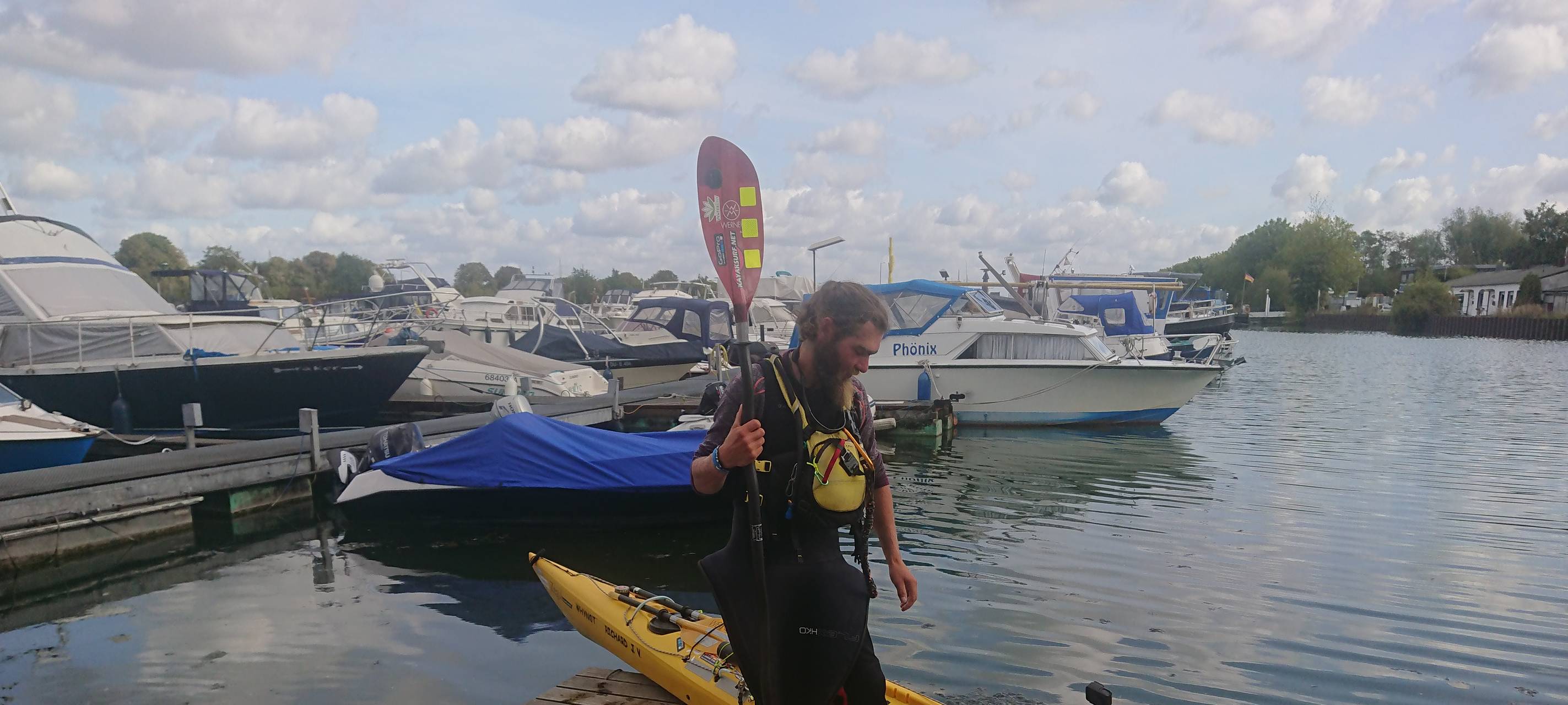 Kanute Richard Varga am Herner Meer