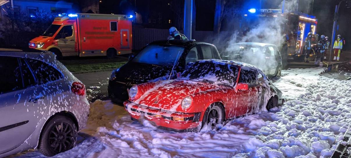 Oldtimer fängt Feuer