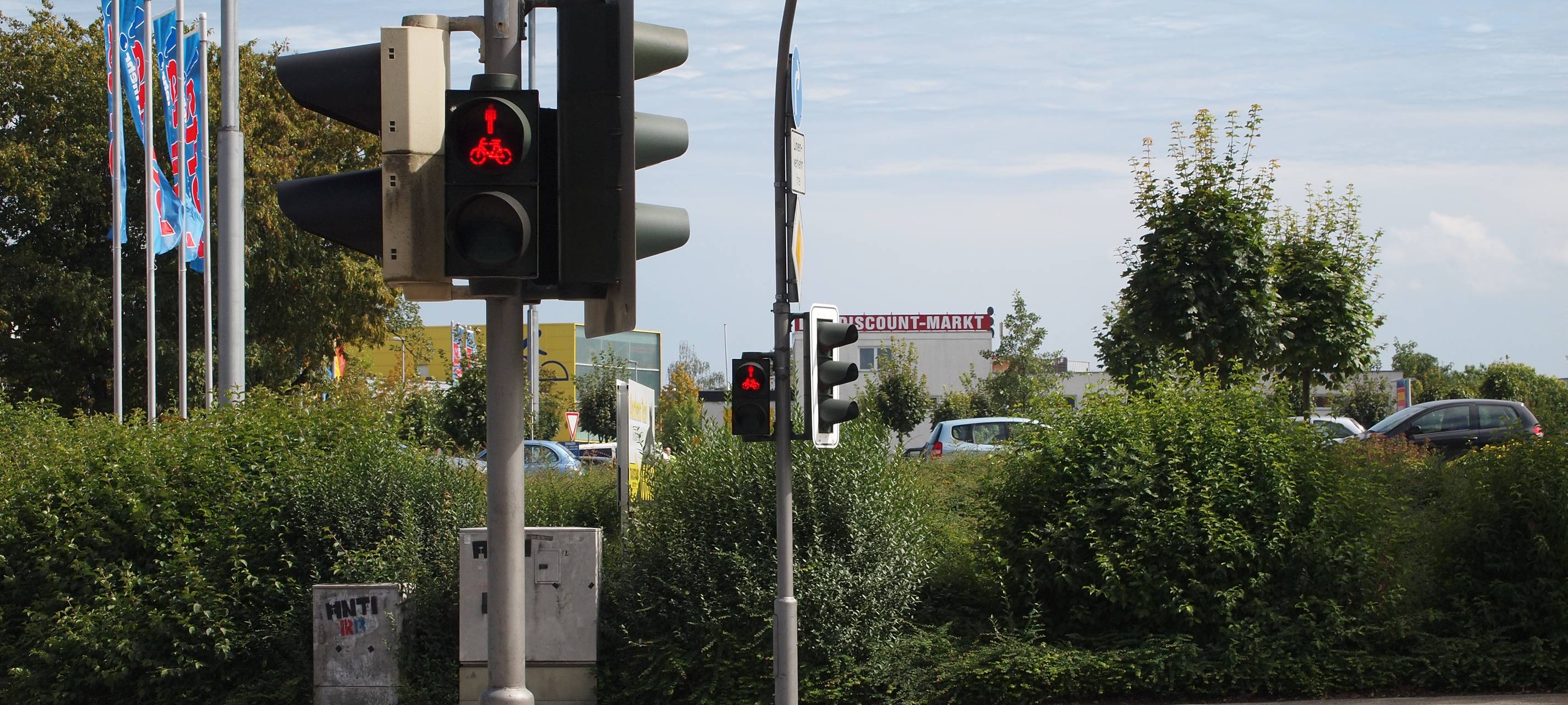 Ampelanlage in Herne-Mitte defekt