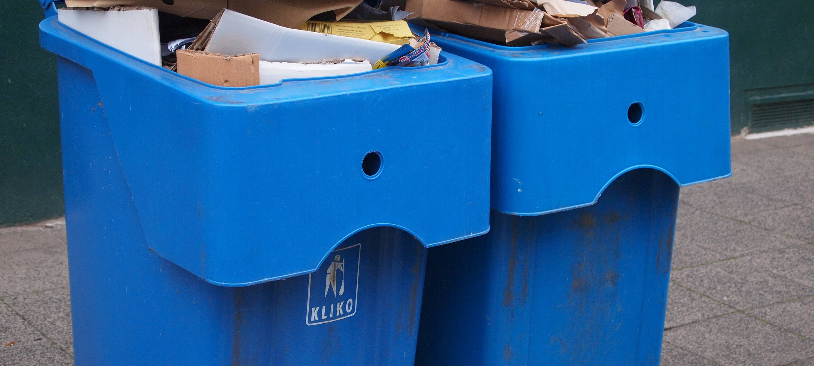 Keine Leerung der Papiertonnen