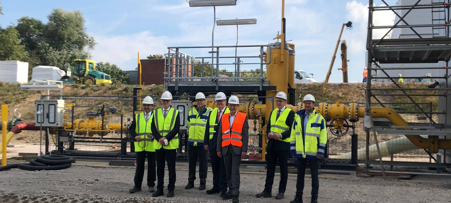 Bau des neuen Gaskraftwerks in Baukau geht voran