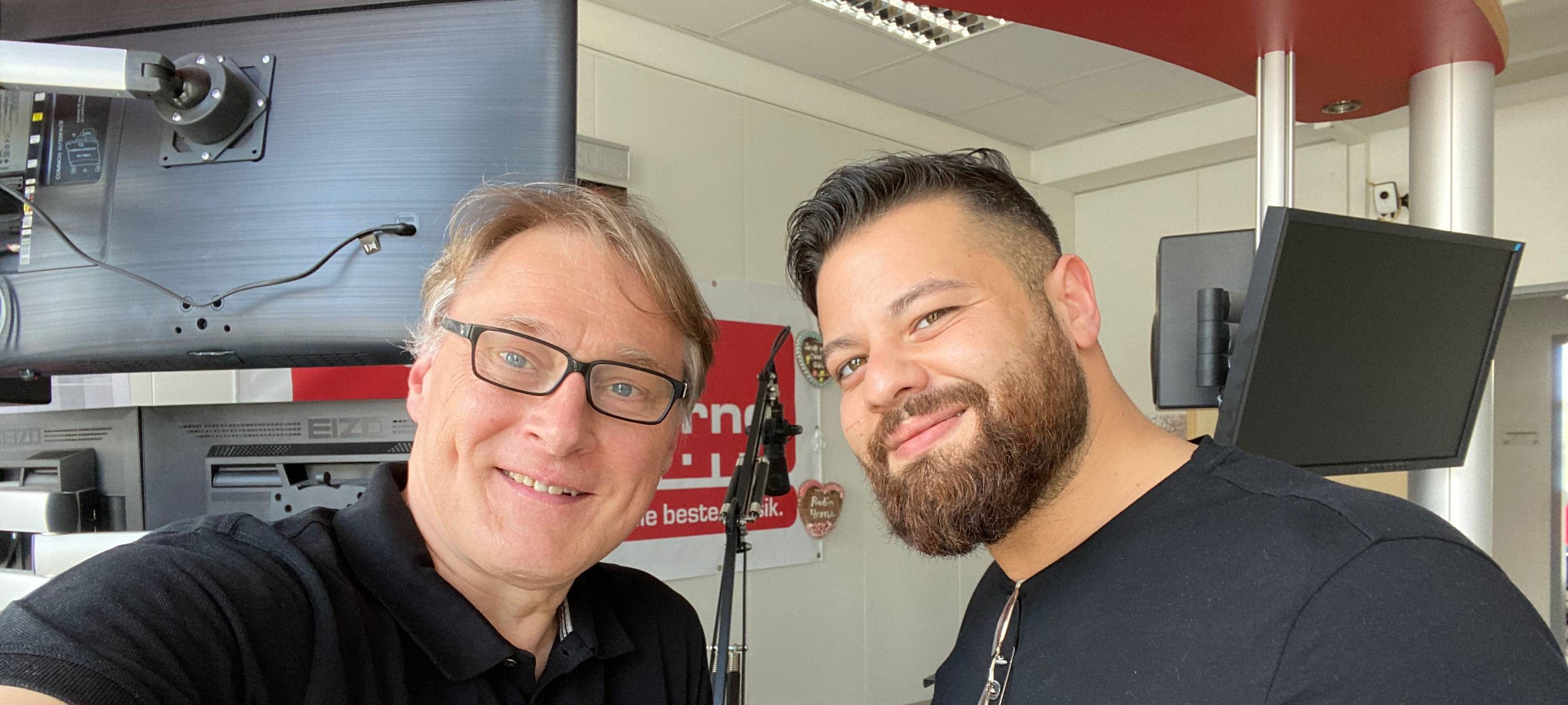 Radio Herne Moderator Achim Preikschat und OE Panther