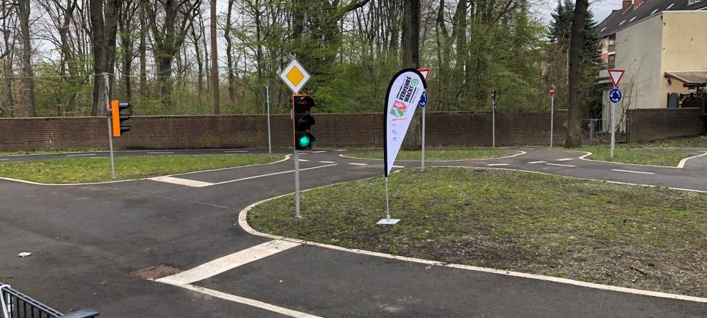 Die Jugendverkehrsschule am Heimatmuseum Unser-Fritz.