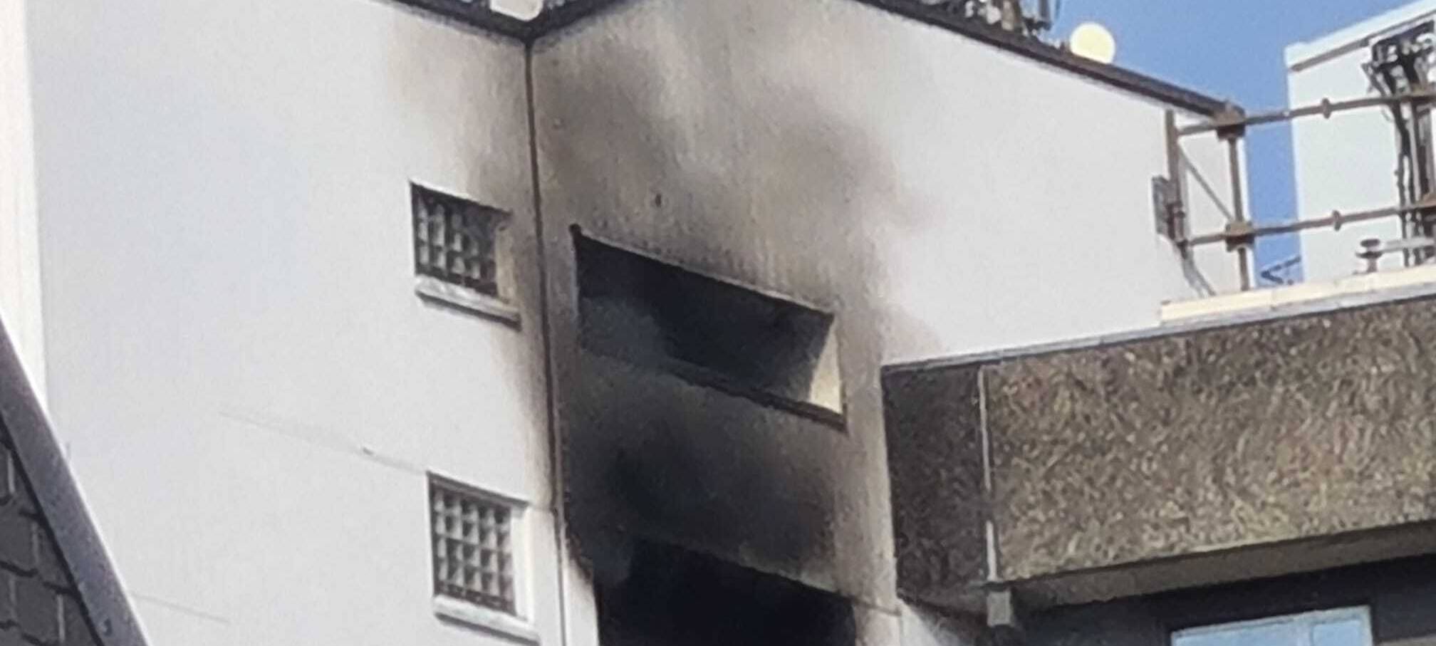 Feuer im Wohnturm