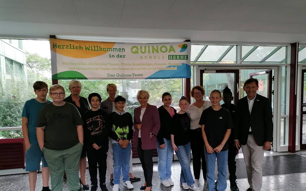 In der neuen Quinoa-Schule in Herne werden zunächst rund 35 Schüler unterrichtet.
