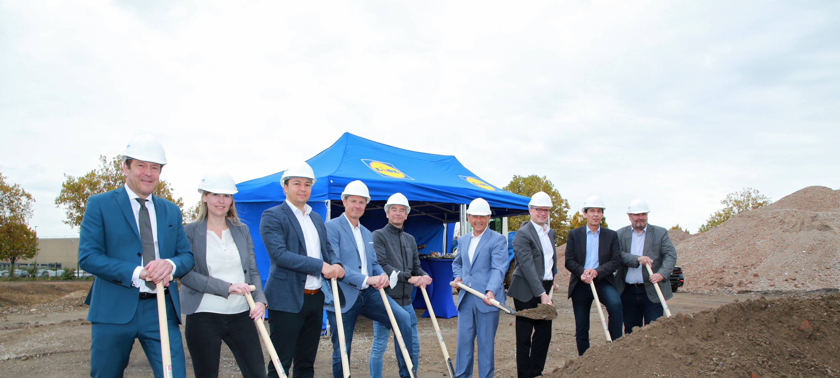Spatenstich für Lidl-Lebensmittelverteilzentrum