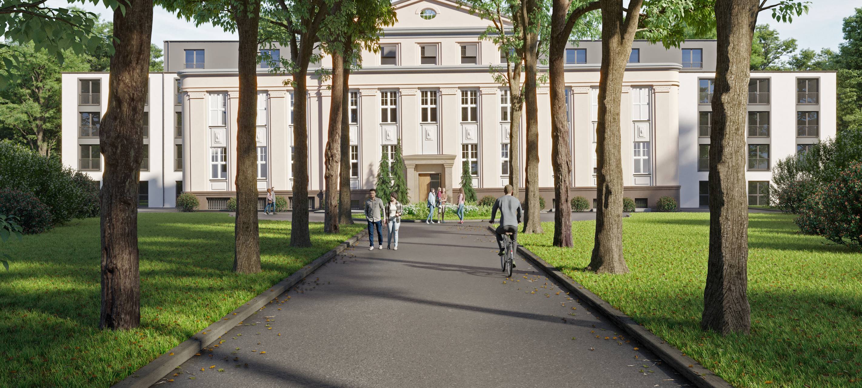 So soll die neue Belia Seniorenresidenz aussehen. Die alte Fassade des früheren Kreiskirchenamtes bleibt erhalten.