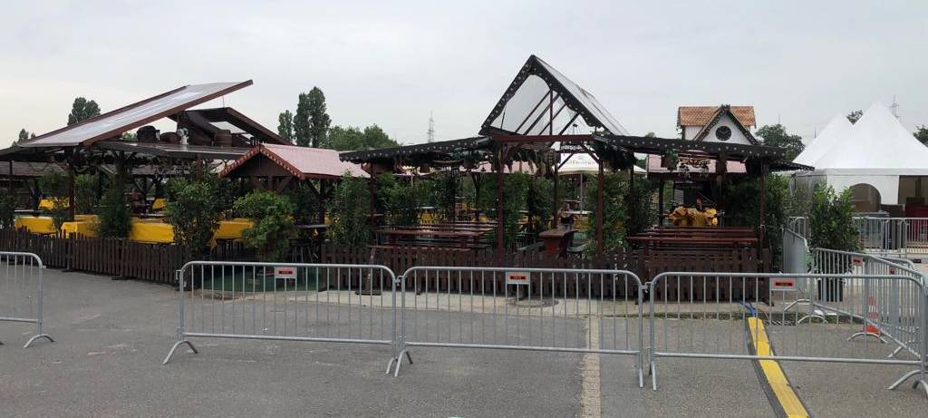 Ritters Biergarten öffnet als erste der Aufbaukantinen.