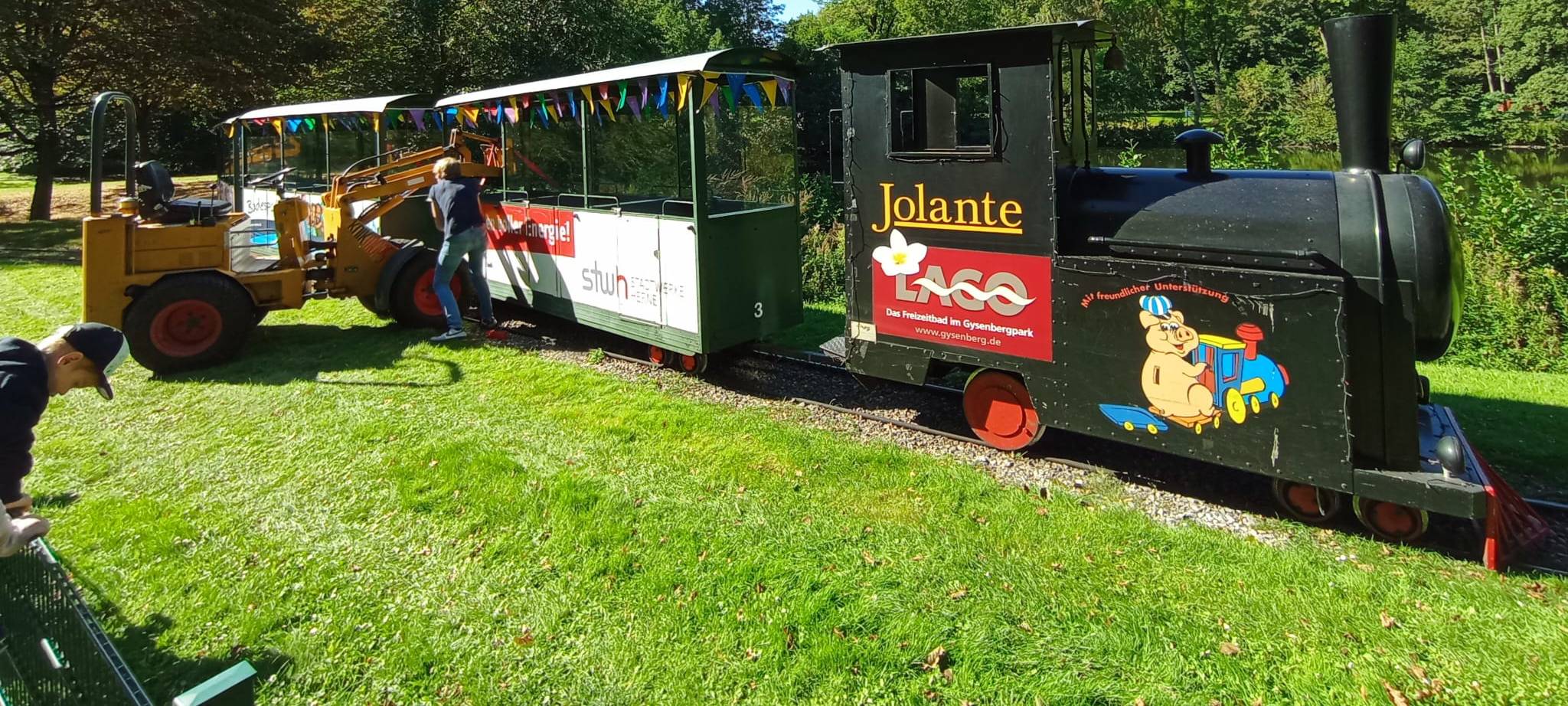Kindereisenbahn Jolante wieder Ziel von Vandaliamus