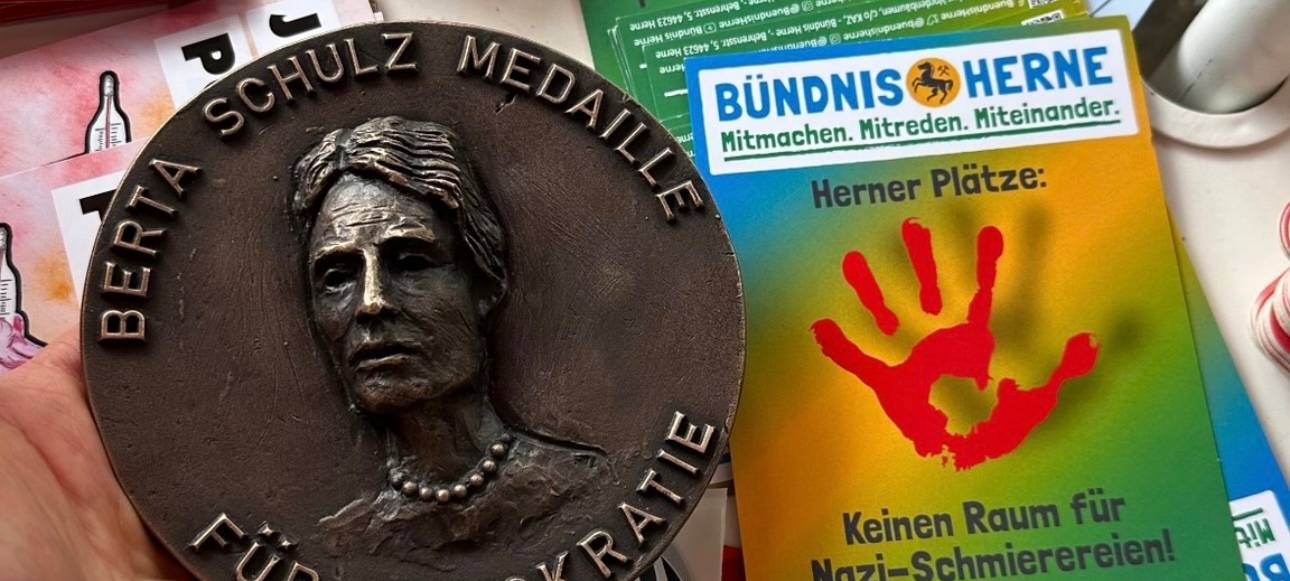 Die Herner SPD an zum ersten Mal den Berta Schulz Preis verliehen - an das Bündnis Herne.