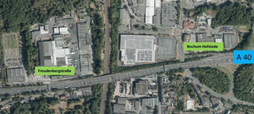 A40 in Bochum ab heute dicht