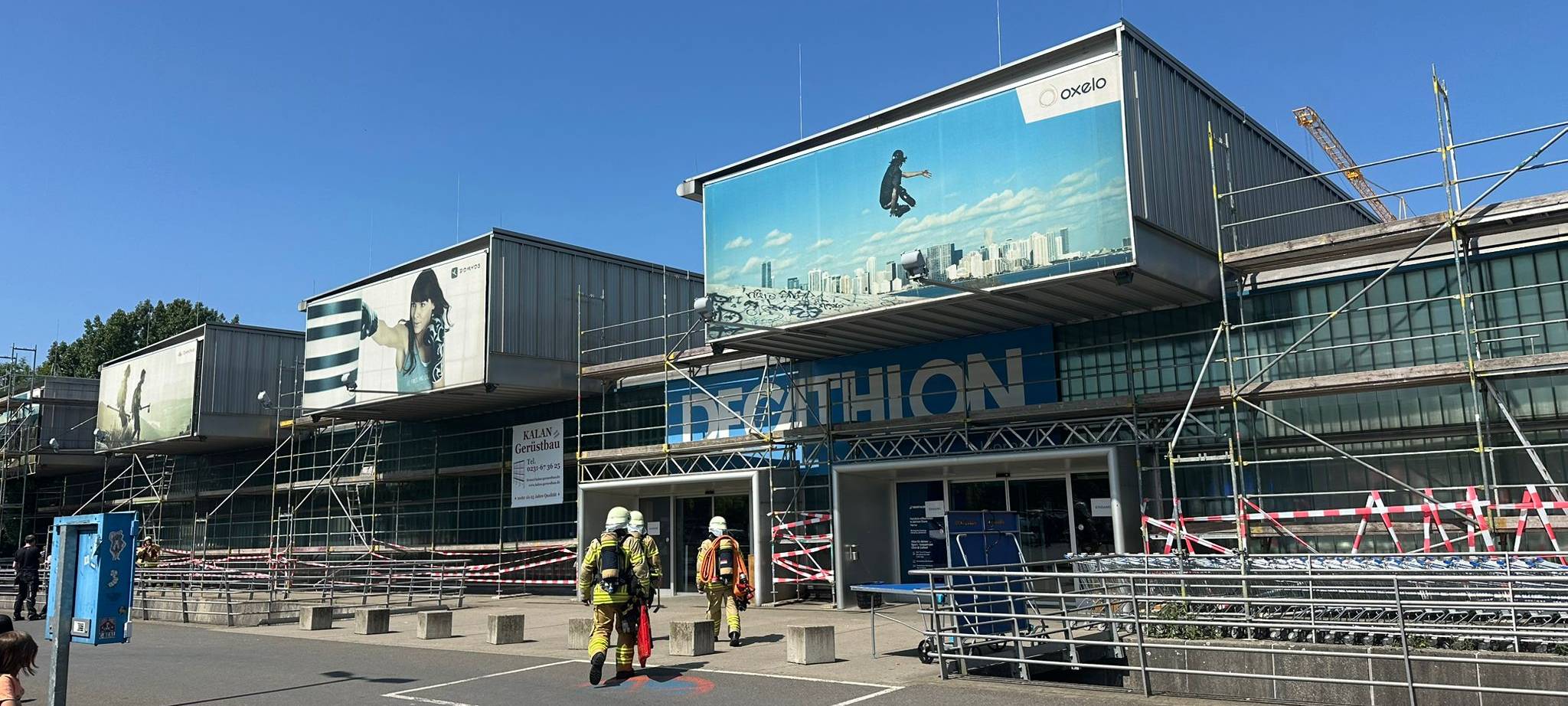 Evakuierung bei Decathlon