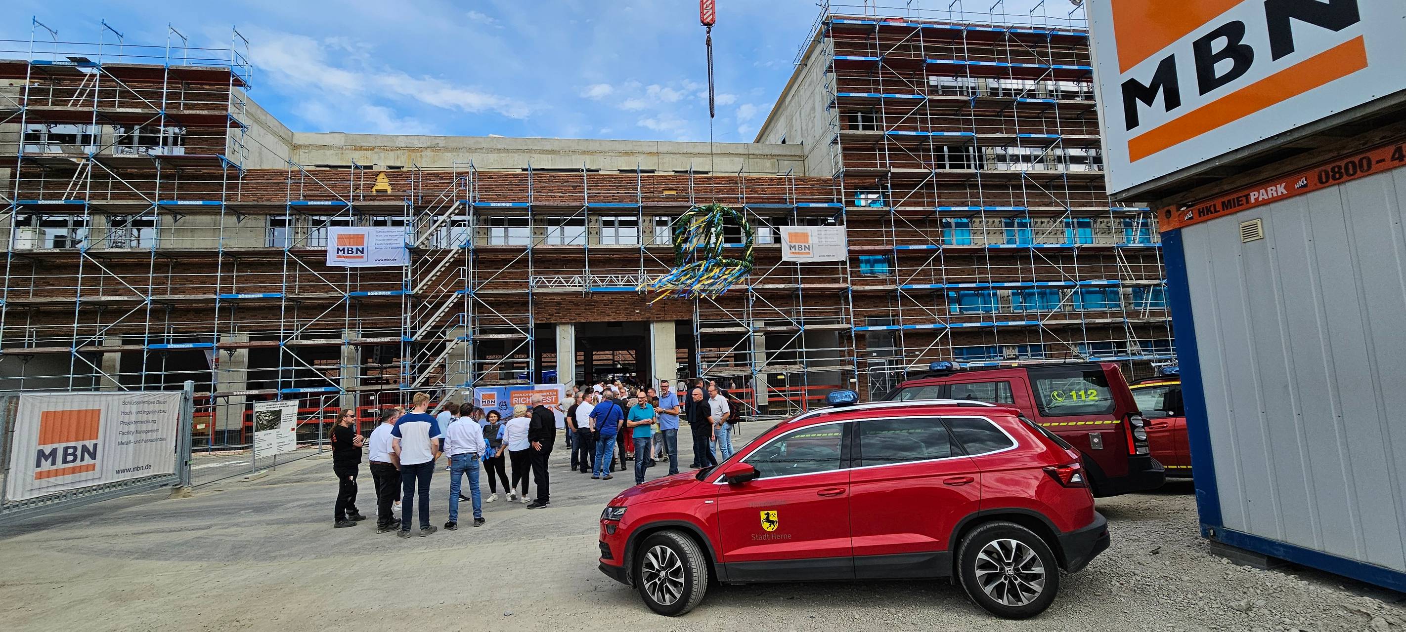 Richtfest an der neuen Hauptfeuer- und Rettungswache