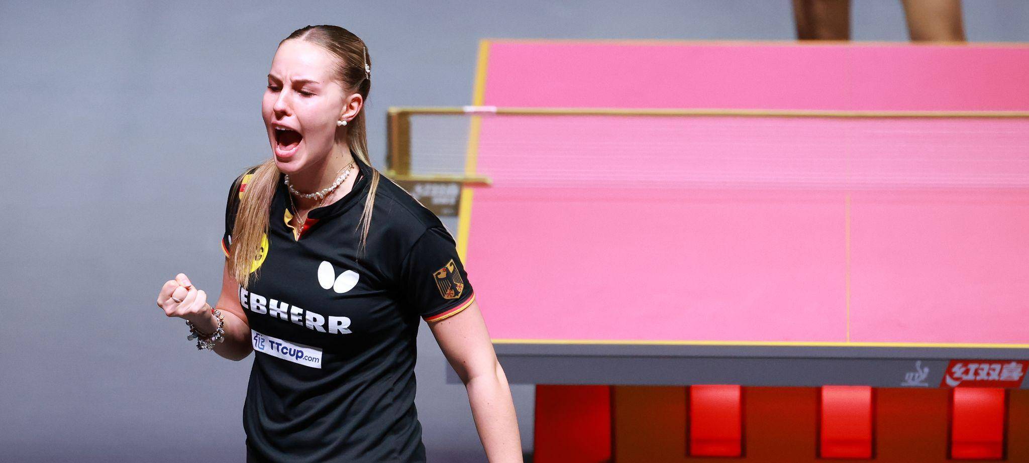 Tischtennis-Spielerin Annett Kaufmann