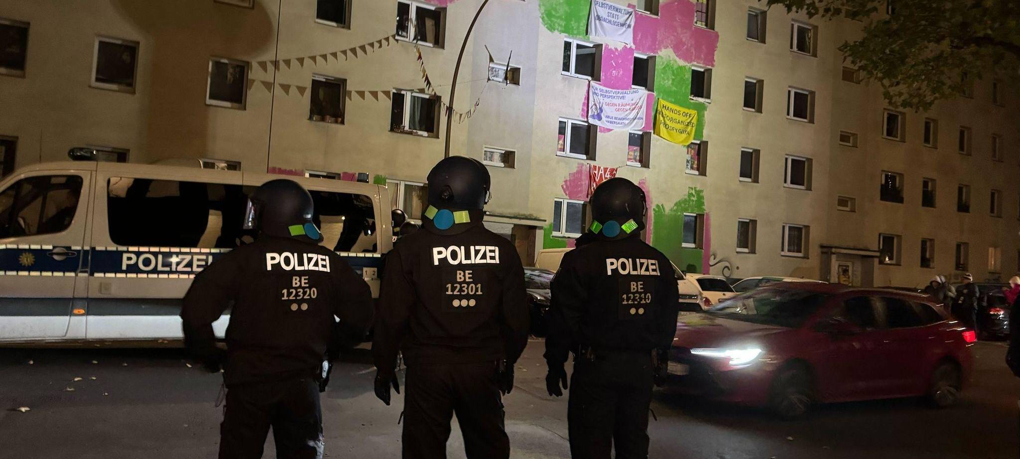 Polizeieinsatz wegen geplanter Räumung in Berlin-Mitte