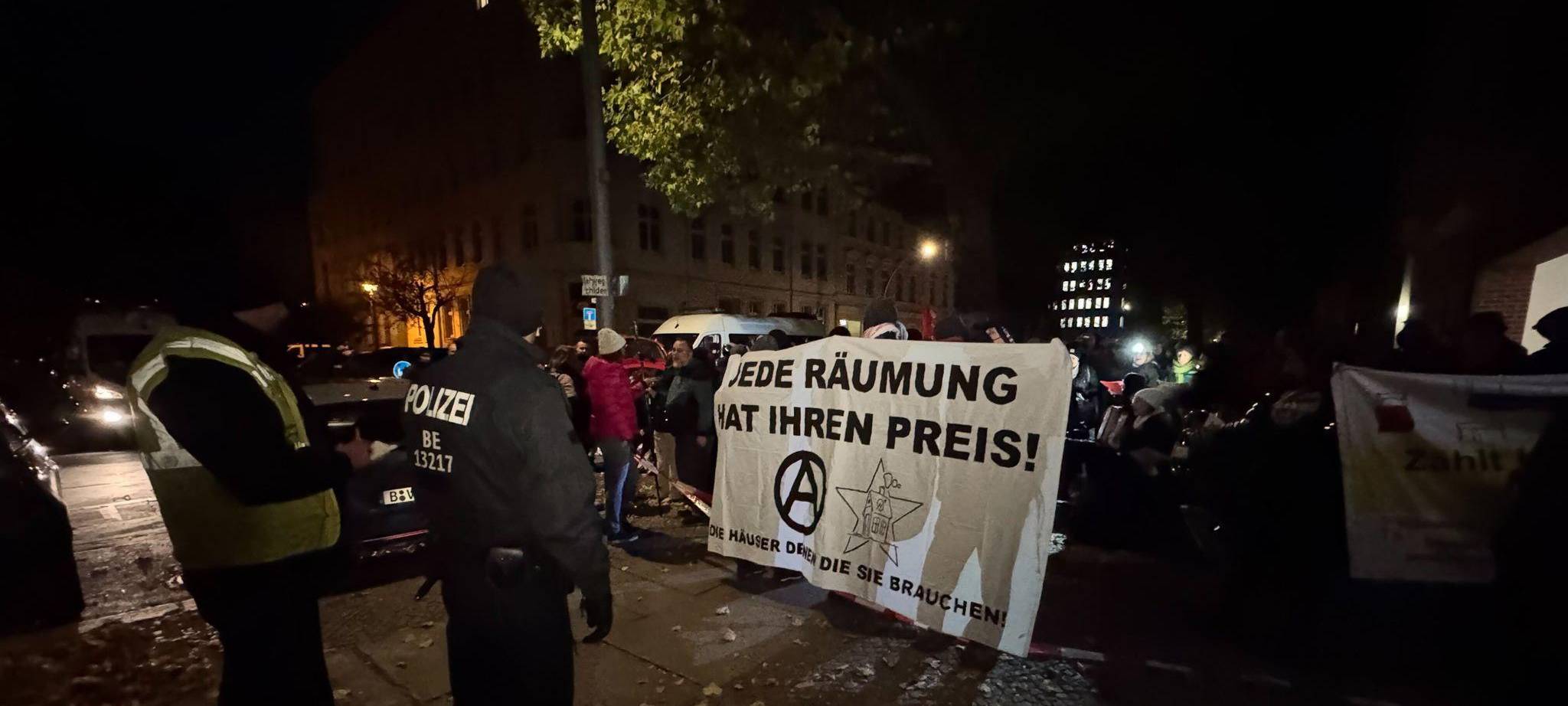 Polizeieinsatz wegen geplanter Räumung in Berlin-Mitte