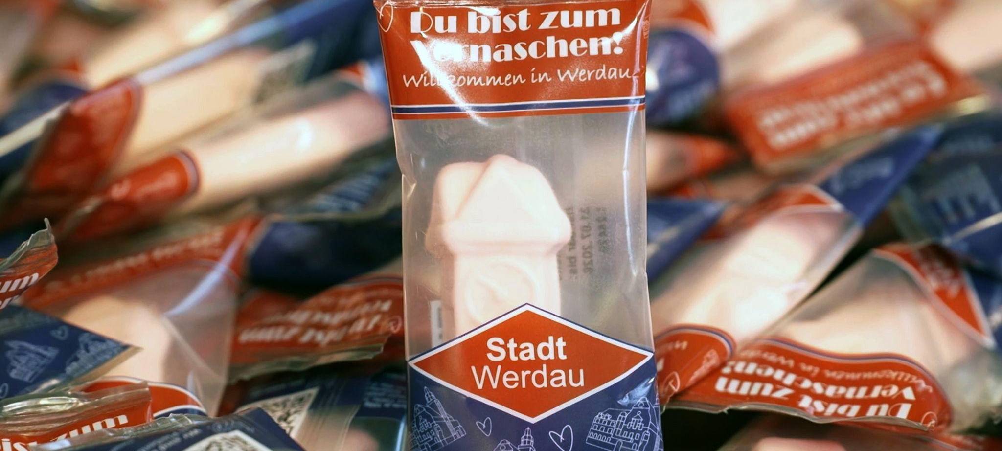 Schaumzucker-Souvenir aus Werdau
