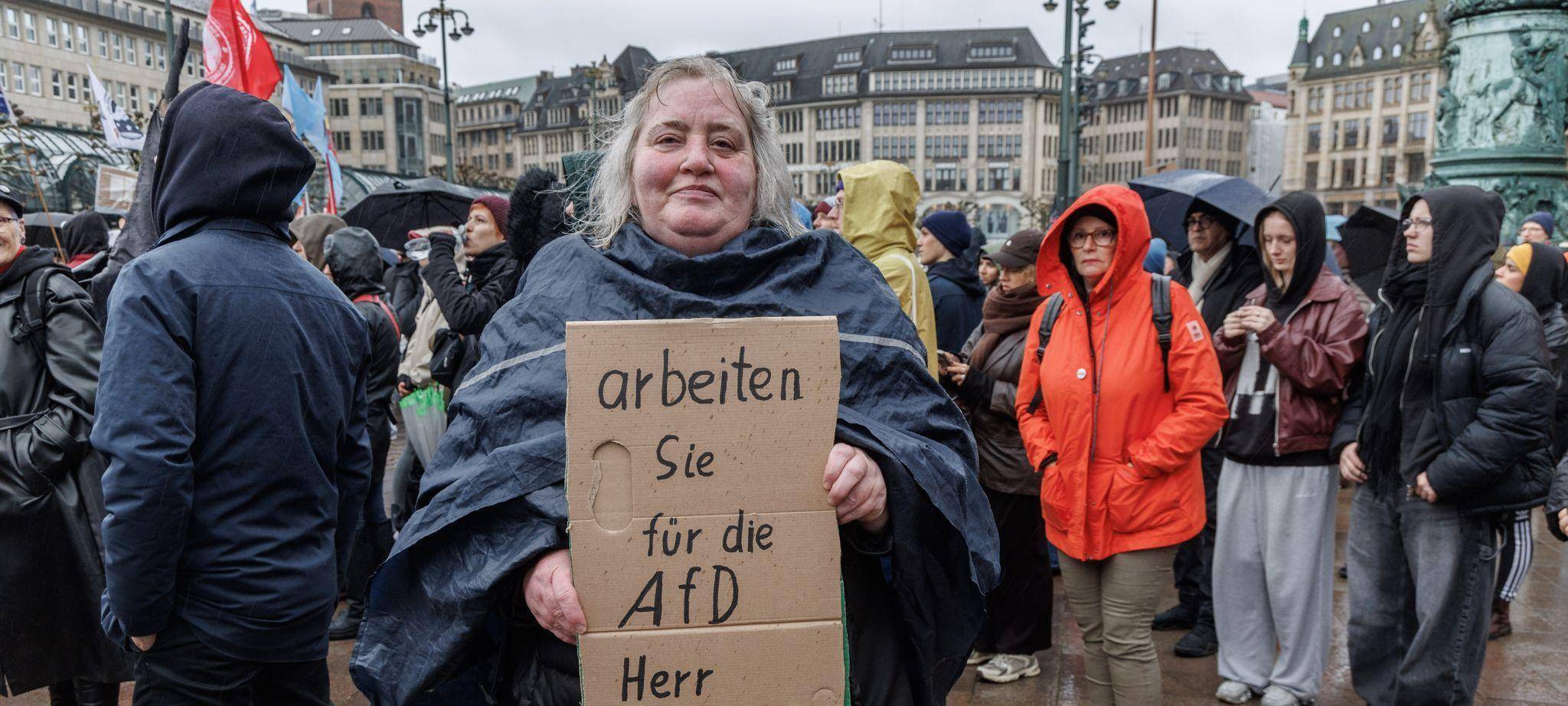 Demonstration nach «Stadtbild»-Aussagen - Hamburg