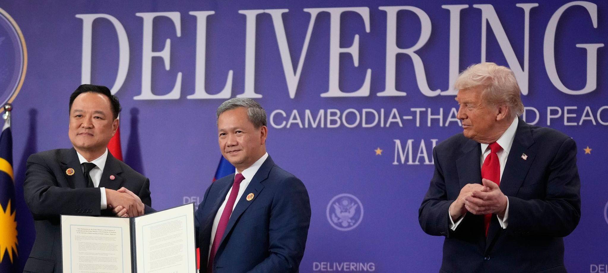 Unterzeichnungszeremonie mit Donald Trump