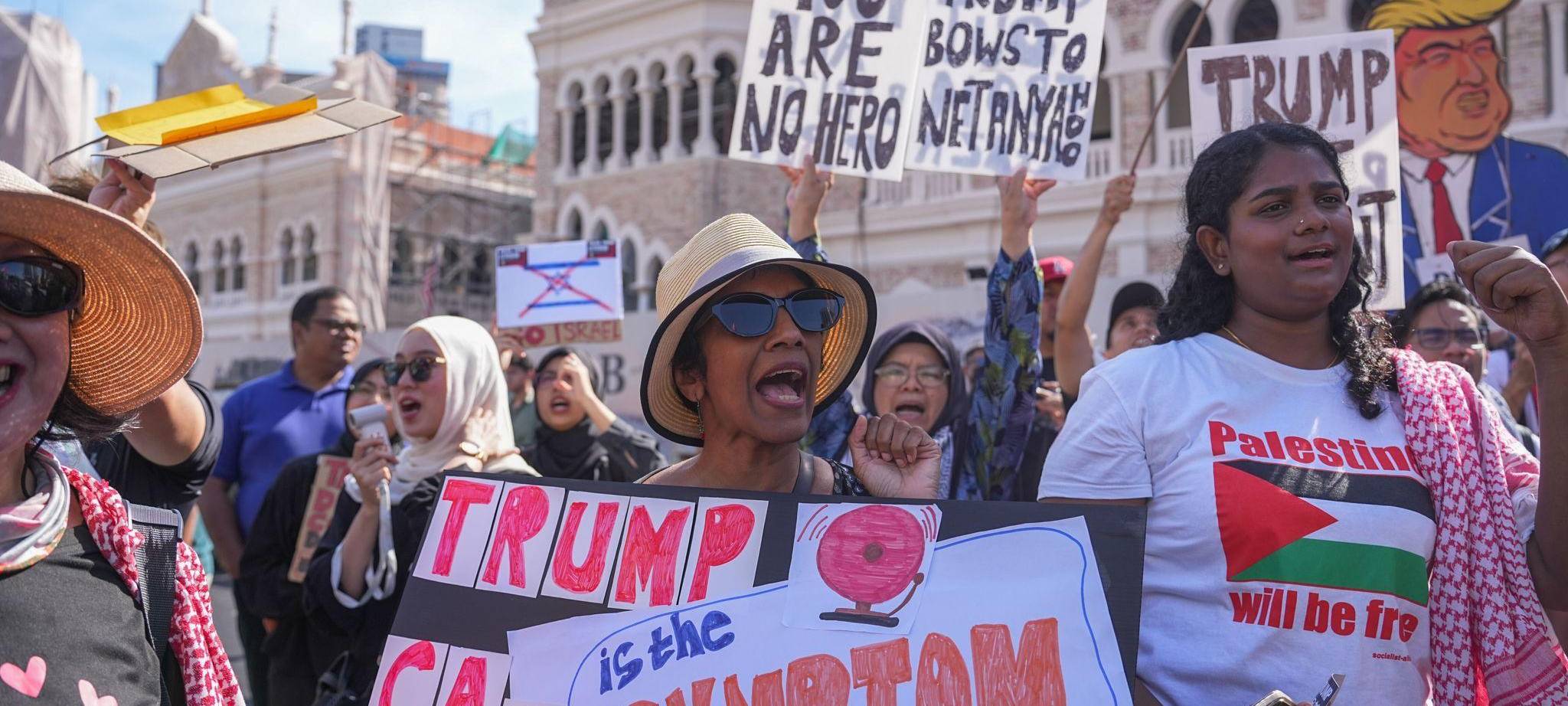 Anti-Trump-Proteste in Kuala Lumpur