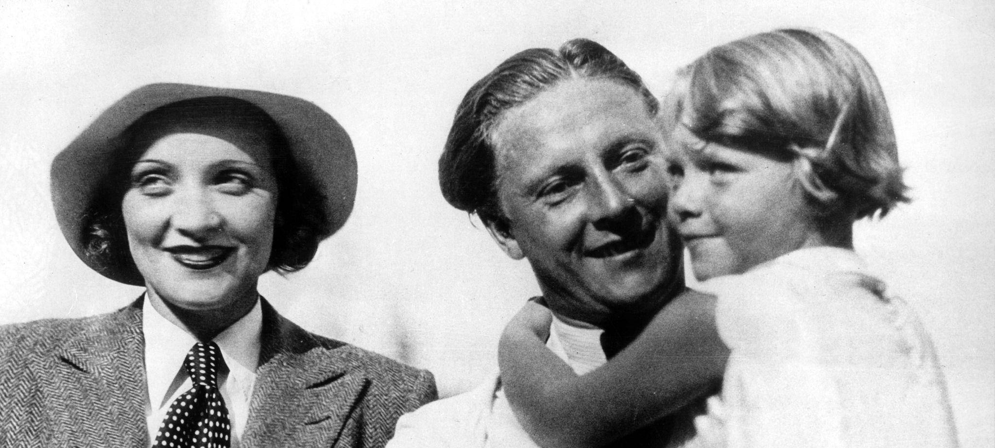 Marlene Dietrich, ihr Mann Rudolf Sieber und Tochter Maria