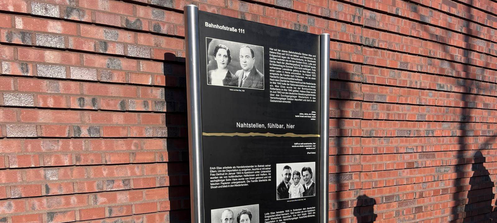 Gedenktafel erinnert an jüdisches Leben