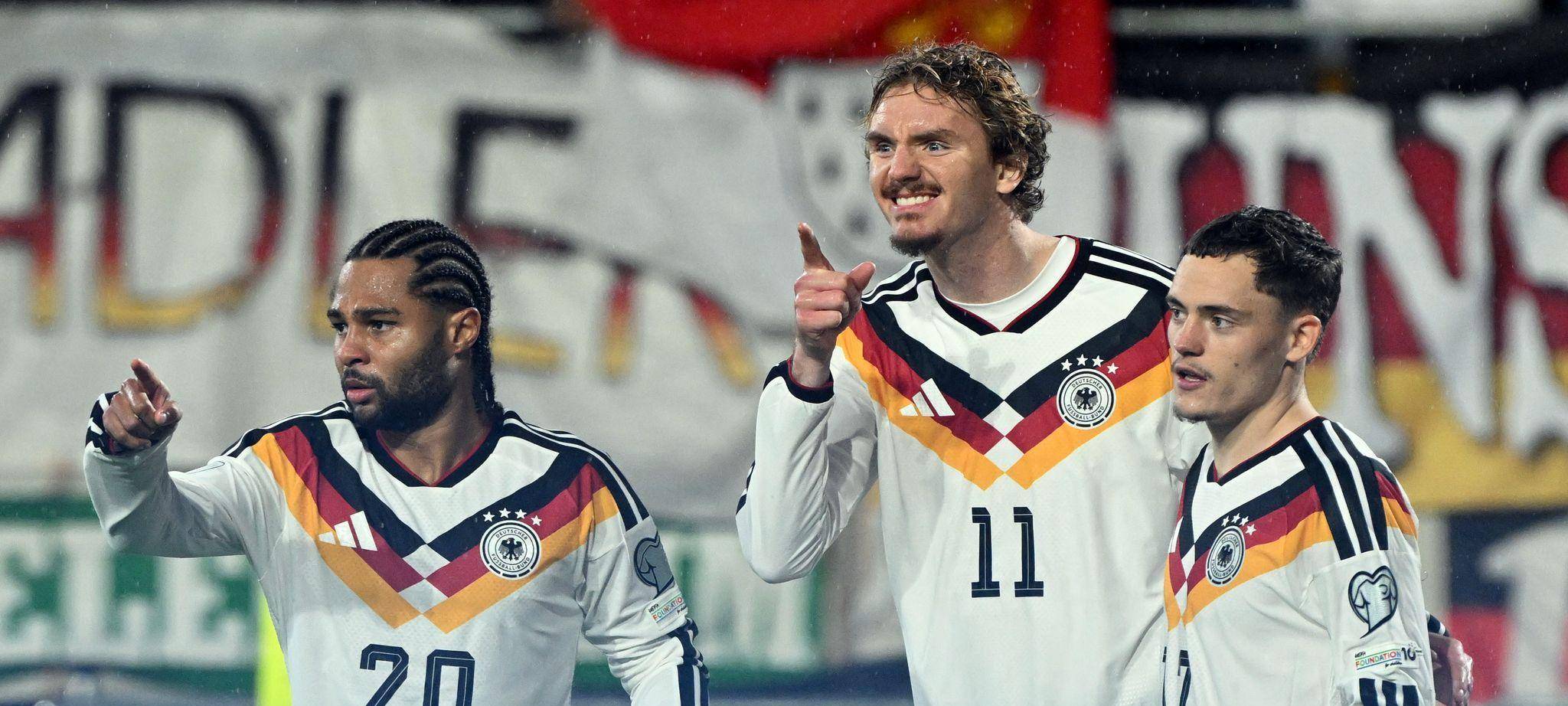 Serge Gnabry, Nick Woltemade und Florian Wirtz