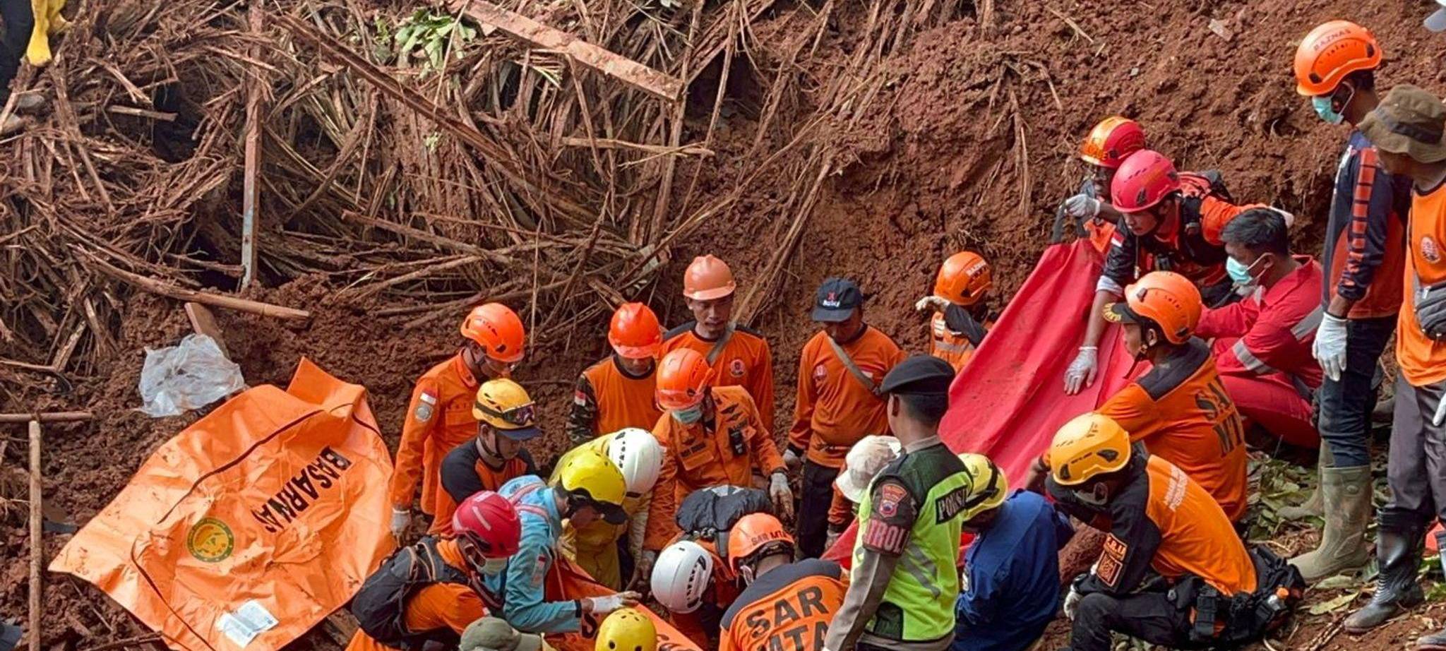 Erdrutsch in Indonesien
