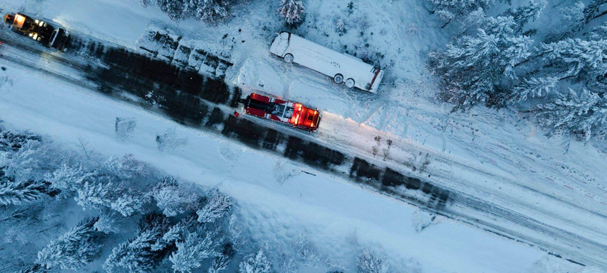 Busunfall in Schweden