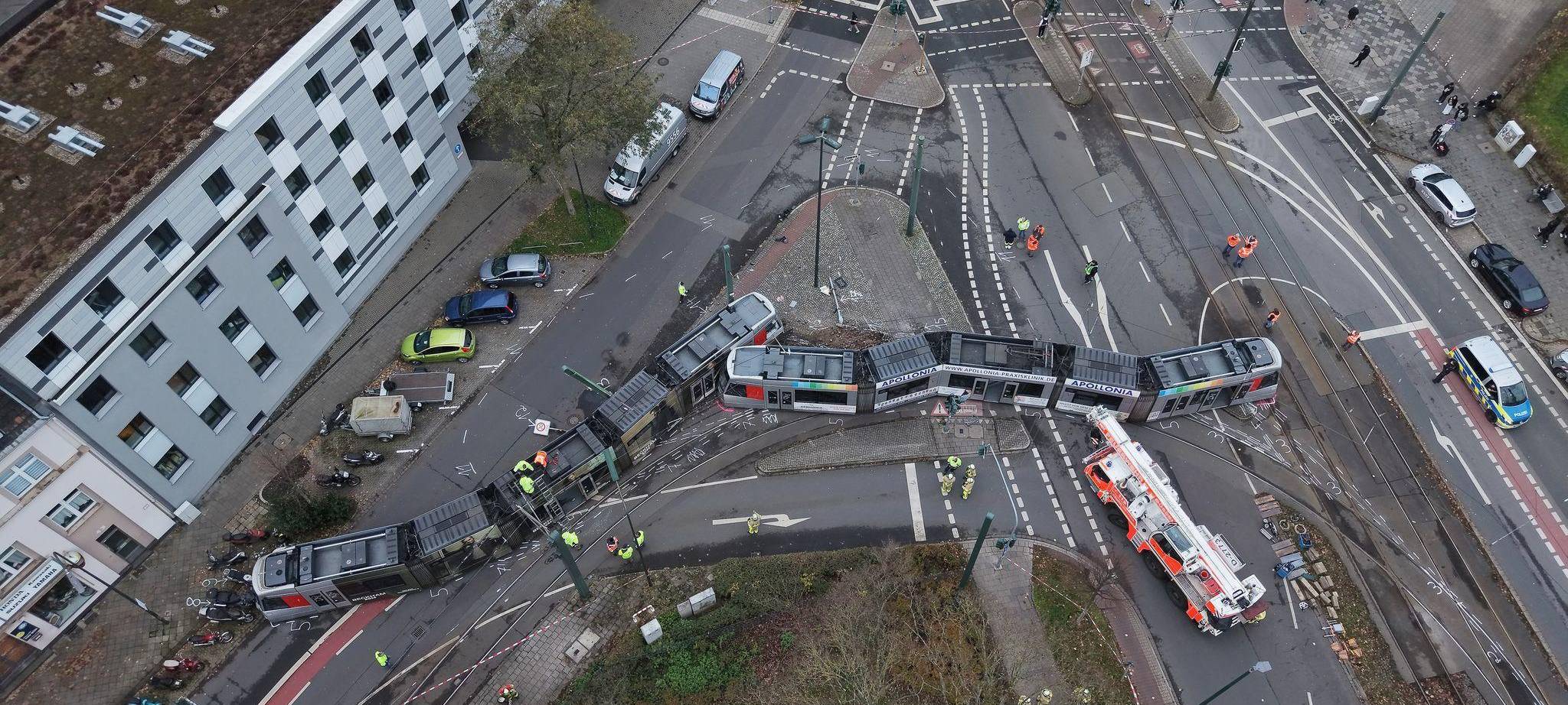 Straßenbahnunfall in Düsseldorf