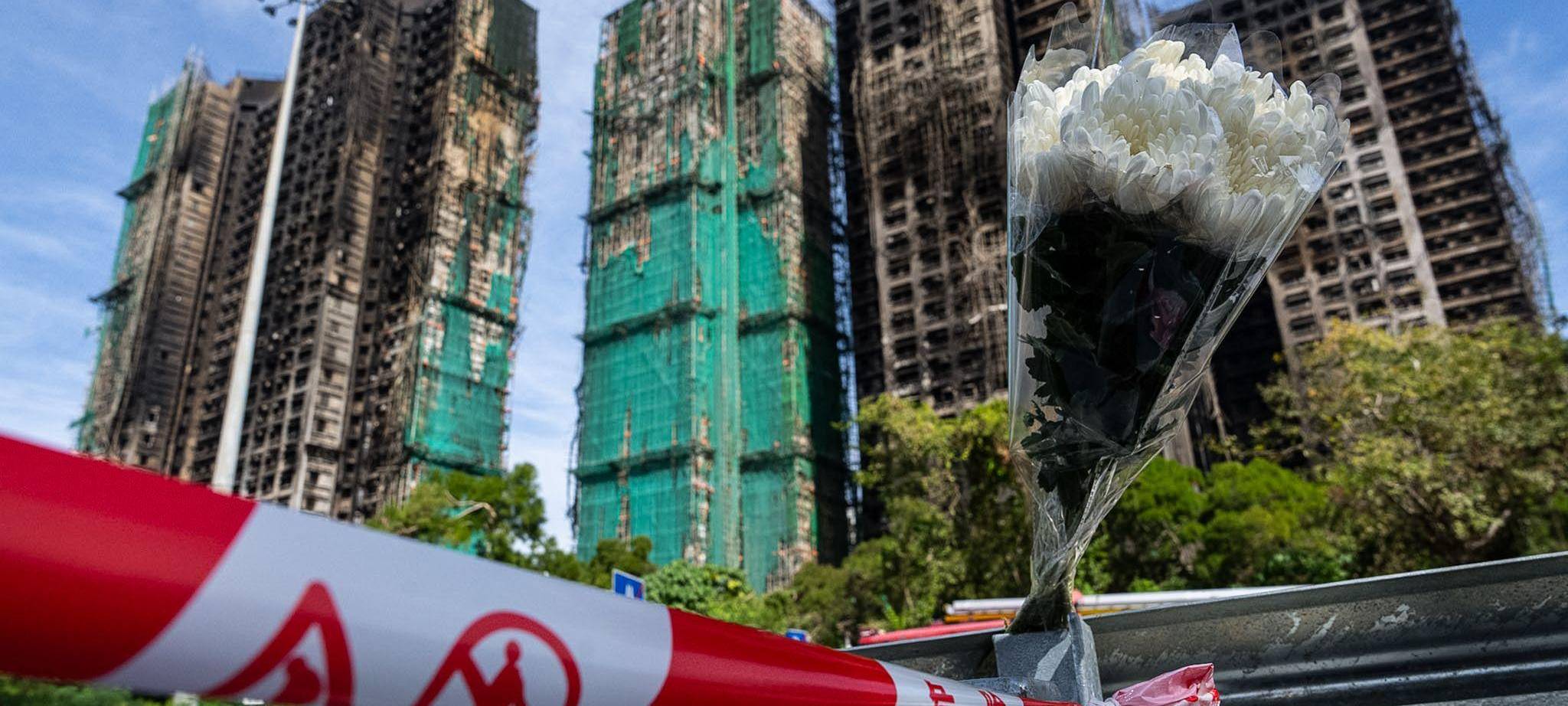 Nach Brand in Hongkong