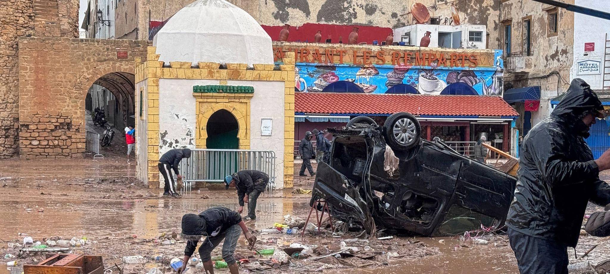 Nach Überschwemmungen in Marokko