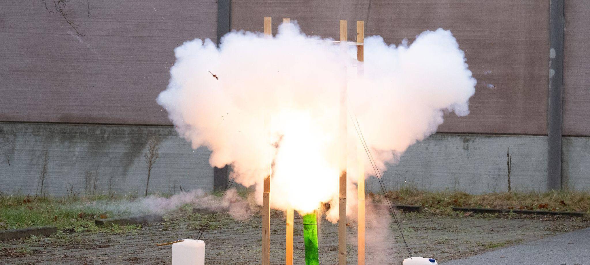 Vorführung LKA Sachsen zu Pyrotechnik