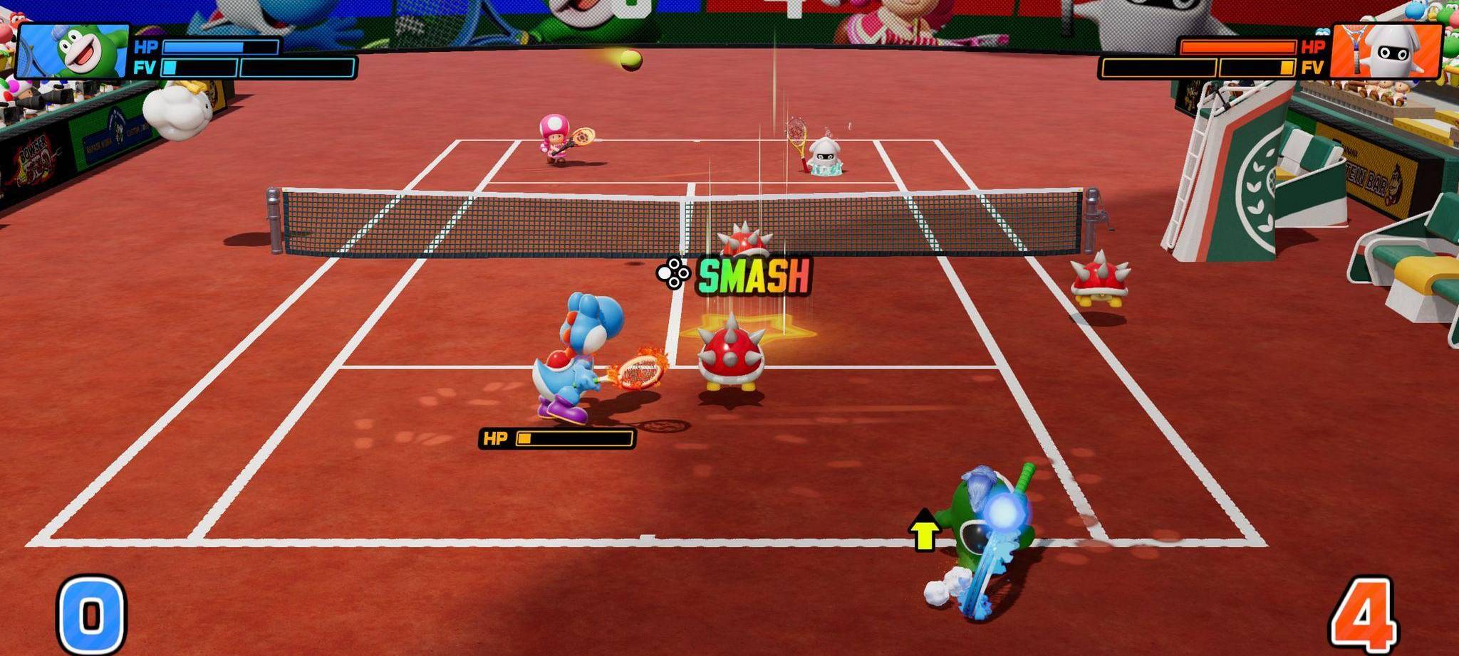 Screenshot vom Spiel «Mario Tennis Fever»