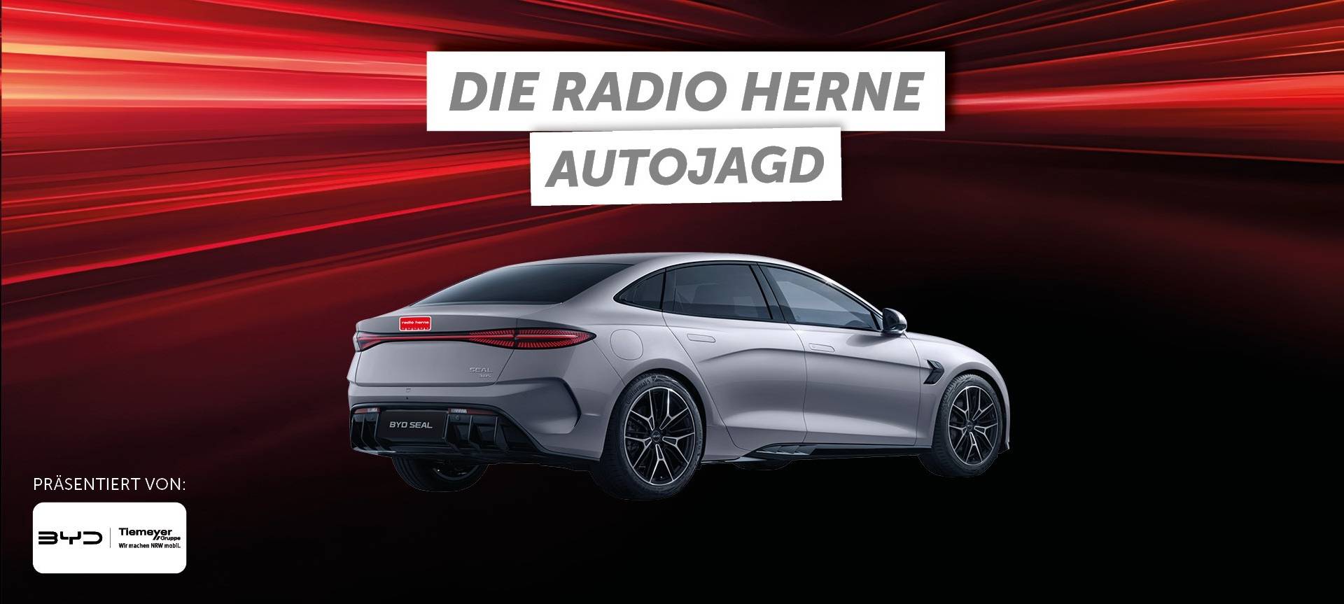 Die Radio Herne Autojagd – unterwegs mit dem vollelektrischen BYD SEAL von Tiemeyer