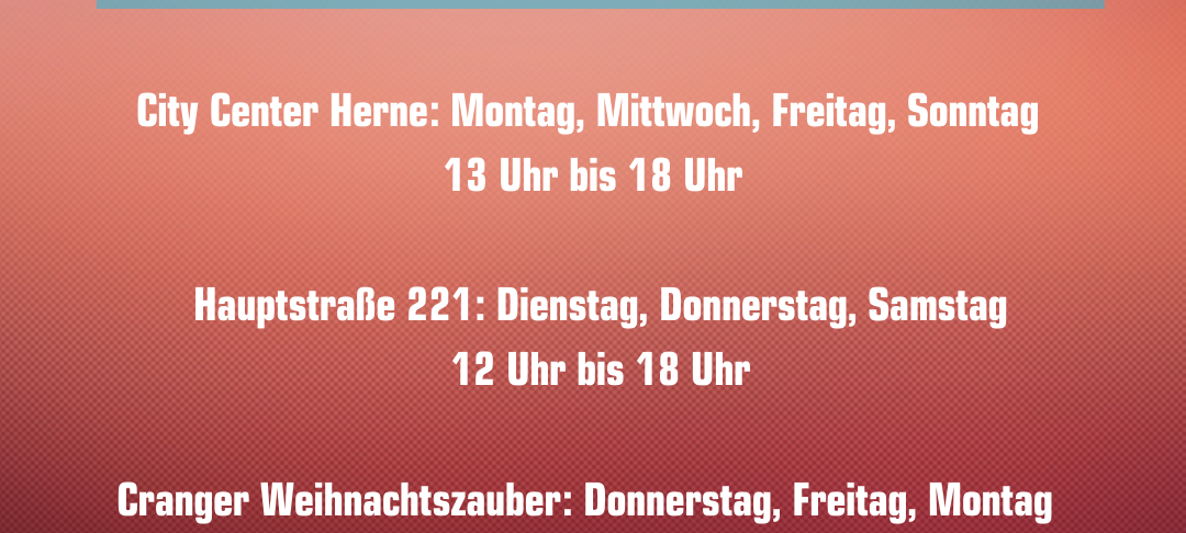 Weitere Impfmöglichkeiten in Herne und Wanne-Eickel