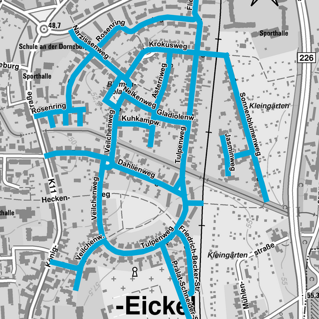 Die Gartenstadt in Eickel wird zunächst für ein Jahr zur Fahrradzone.